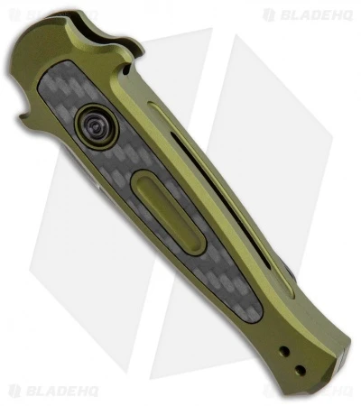 Kershaw Launch 12 CA Legal Stiletto Automatic Knife OD Green (1.9" Black SW) - Image 2