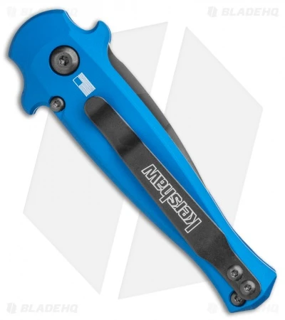 Kershaw Launch 12 CA Legal Mini Stiletto Automatic Knife Blue (1.9" Black) - Image 3