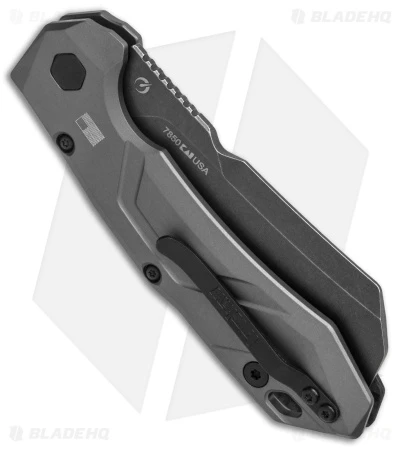 Kershaw Launch 14 Automatic Knife Cleaver Gray Al (3.4" Black SW) 7850 - Image 3