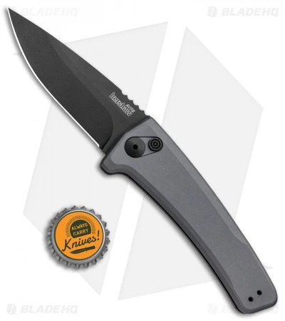 Kershaw Launch 3 Automatic Knife Gray Aluminum (3.4" Black) 7300GRYBLK - Image 4