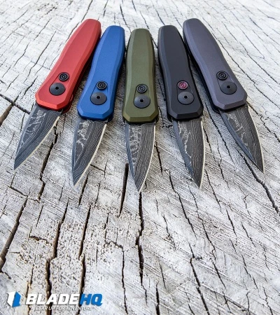 Kershaw Launch 4 CA Legal Automatic Knife Blue (1.9" Damascus) BHQ Exclusive - Image 9
