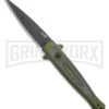 Kershaw Launch 8 Stiletto Automatic Knife Green/CF (3.5" Black)