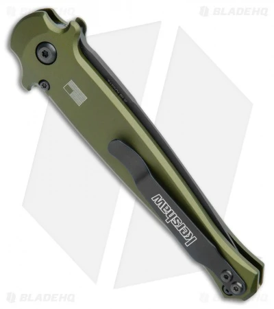 Kershaw Launch 8 Stiletto Automatic Knife Green/CF (3.5" Black) - Image 3