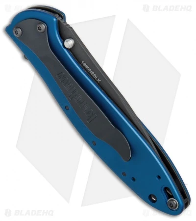 Kershaw Leek Assisted Opening Knife Blue (3" Black) 1660NBBLK - Image 2