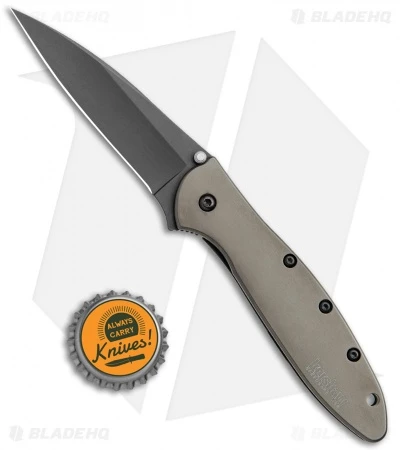 Kershaw Leek Assisted Opening Knife Gray Stainless Steel (3" Gray) 1660GRY - Image 4