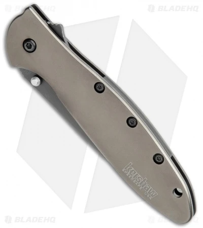 Kershaw Leek Assisted Opening Knife Gray Stainless Steel (3" Gray) 1660GRY - Image 2