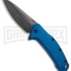 Kershaw Link Liner Lock Knife Blue Aluminum BlackWash Drop Point