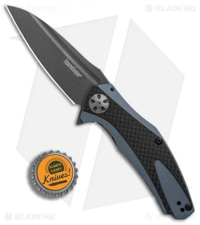 Kershaw Natrix Sub-Frame Lock Knife Blue G-10/Carbon Fiber (3.25" Gray) 7007CF - Image 4