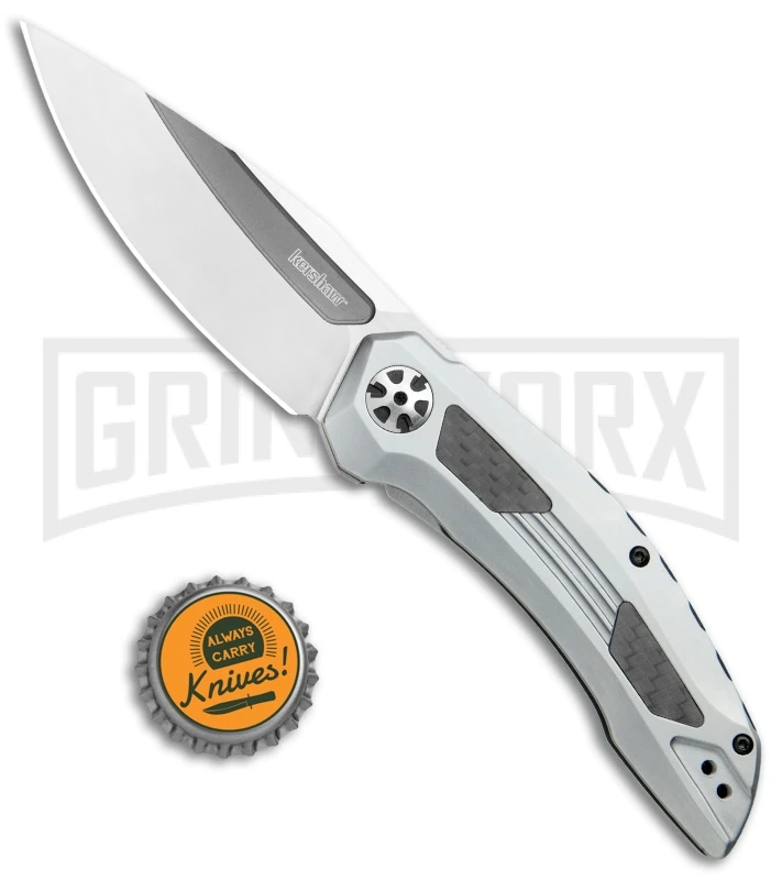 Kershaw Norad Frame Lock Knife Stainless Steel Satin Drop Point - Image 4