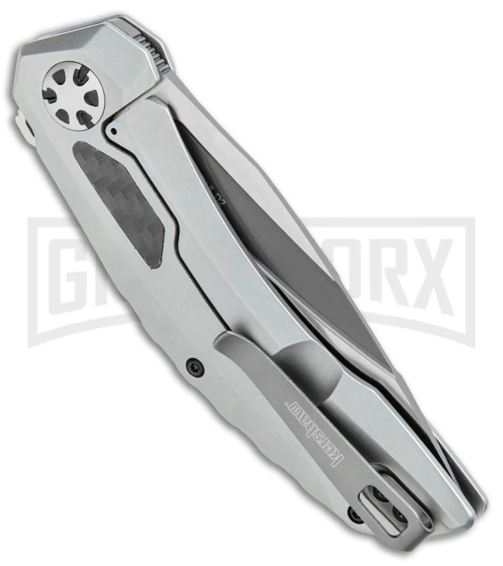 Kershaw Norad Frame Lock Knife Stainless Steel Satin Drop Point - Image 3