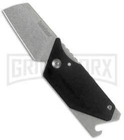 Kershaw Sinkevich Pub Black G10 Friction Lock Knife - Stonewash Plain