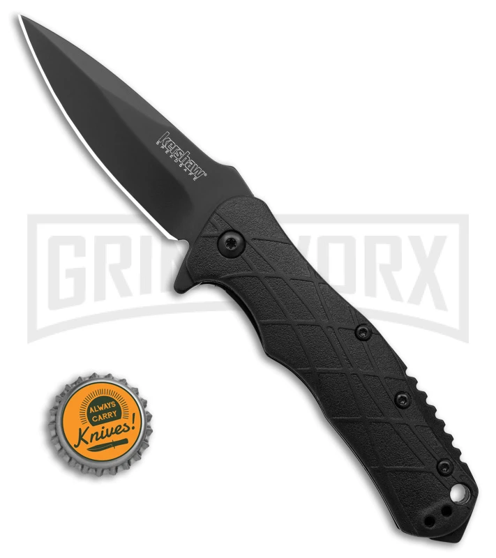 Kershaw RJ Tactical 3.0 Assisted Opening Knife Black Drop Point - Image 4