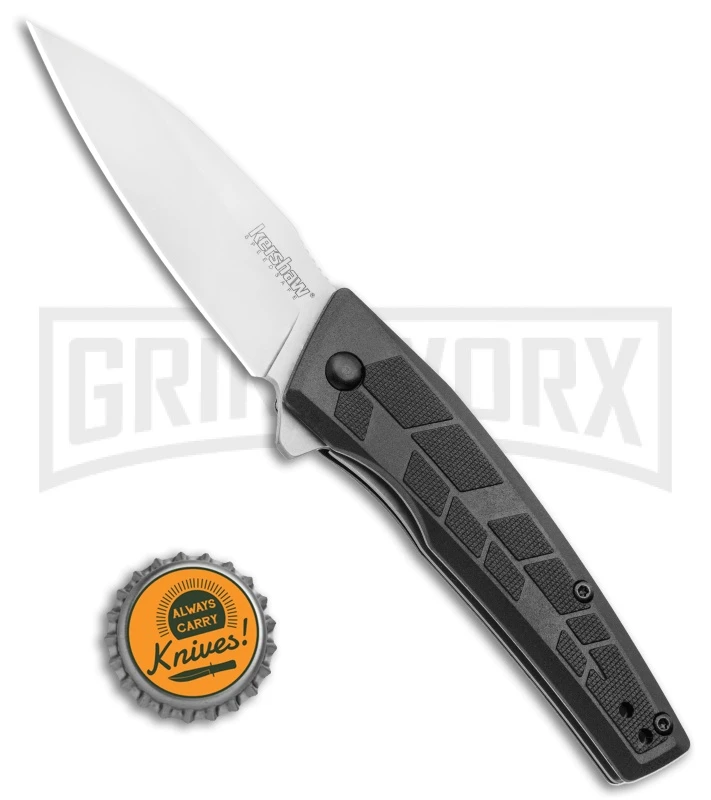 Kershaw Rhetoric Black GFN Assisted Knife 3in Bead Blast - Image 4