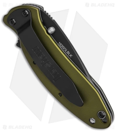 Kershaw Scallion Assisted Opening Knife Olive (2.25" Black) 1620OLBLK - Image 3