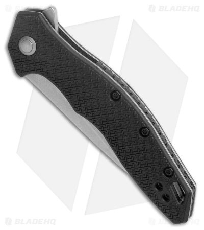 Kershaw Shoreline Liner Lock Assisted Knife Black FRN (3.25" Stonewash) 1845 - Image 2