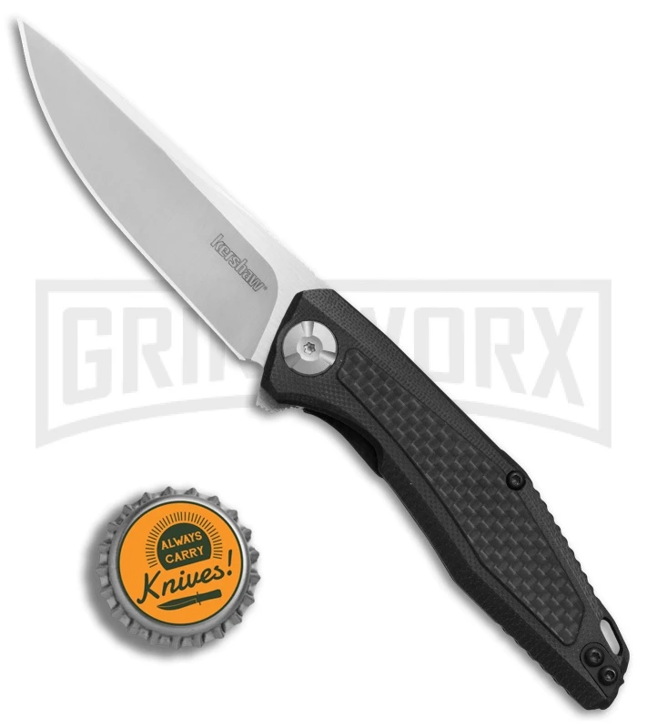 Kershaw Sinkevich Atmos Liner Lock Knife Black G-10/Carbon Fiber Satin - Image 4
