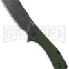 Kershaw Static Cleaver Green Micarta Liner Lock Knife Black SW D2