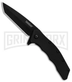 Kershaw Thicket Black GFN Spring Assisted Knife - Tanto Black Plain