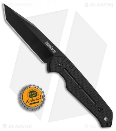 Kershaw Tone Fixed Blade Knife Black G-10 (3.75" Black) 3431X - Image 4