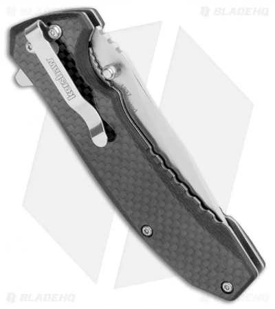 Kershaw Wire Spring Assisted Liner Lock Knife Carbon Fiber/G10 (3.25" Satin) - Image 3