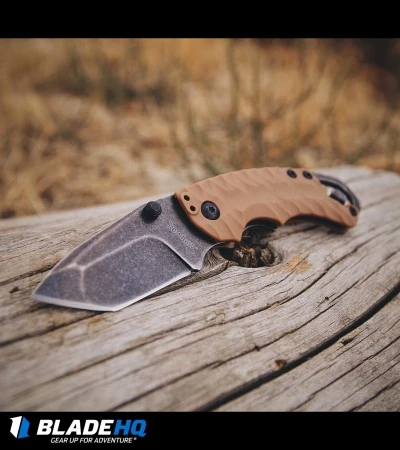 Kershaw Shuffle II Tanto Liner Lock Knife Tan (2.25" BlackWash) 8750TTANBW - Image 3