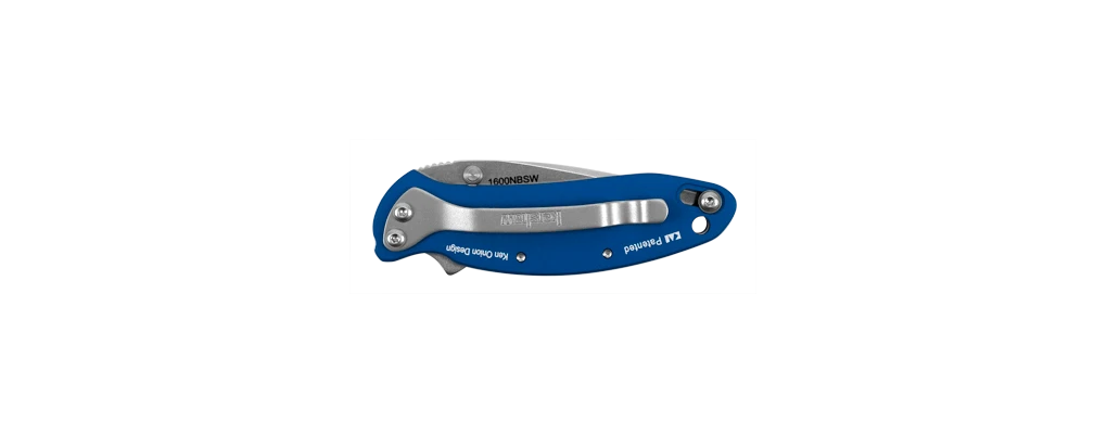 Kershaw Chive Linerlock A/O Assisted Open Blue Foldng Knife 1600nbsw - Image 2