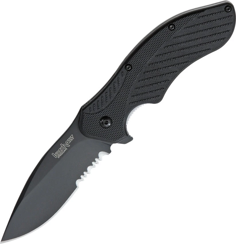 Kershaw Clash Folding Knife A/O Folder Combo Edge Black By: Ken Onion - 1605CKTST - Image 5