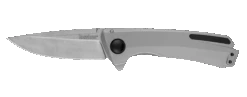 Kershaw Comeback Frame Lock Flipper Knife Stainless Handle Plain SW Blade 2055