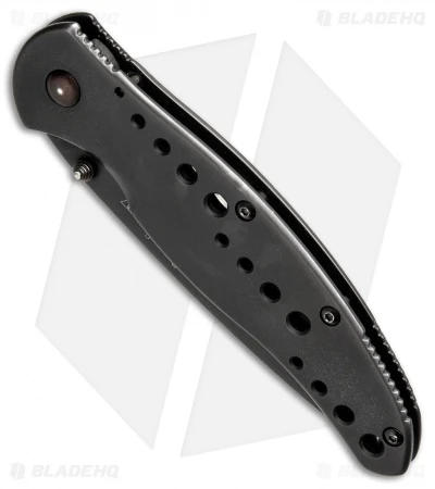 Kershaw Vapor II Frame Lock Knife Black SS (3.5" Black Plain) - Image 2