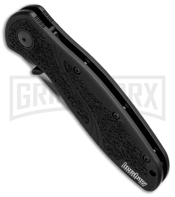 Kershaw Blur Black Assisted Opening Knife - Tanto Tiger Stripe Plain - Image 2