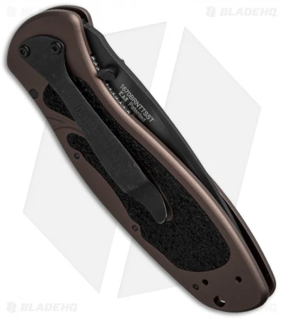 Kershaw Blur Tanto Assisted Opening Knife Brown (Tiger Stripe Serr) 1670BRNTTSST - Image 3