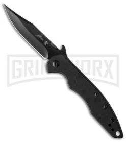 Kershaw Emerson CQC-1K Black Frame Lock Knife - Black Plain