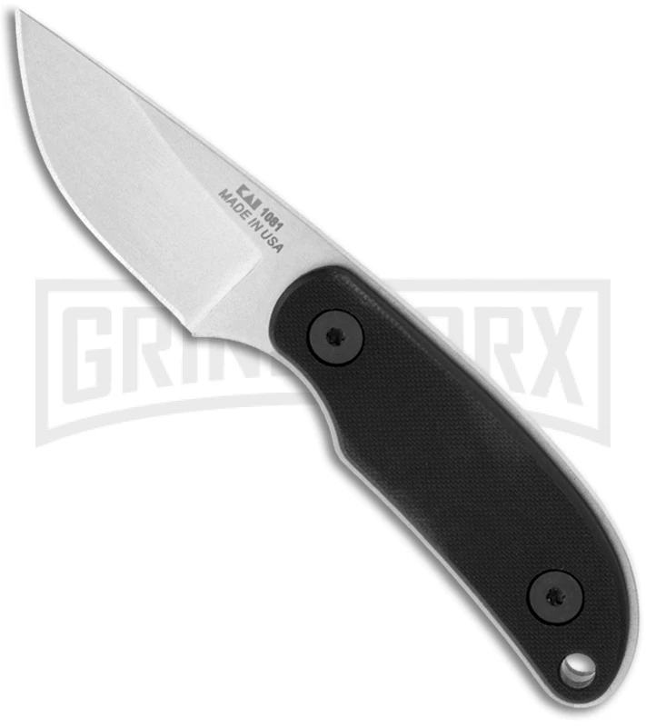 Kershaw Mini Skinner Fixed Blade Knife - Stonewash Plain