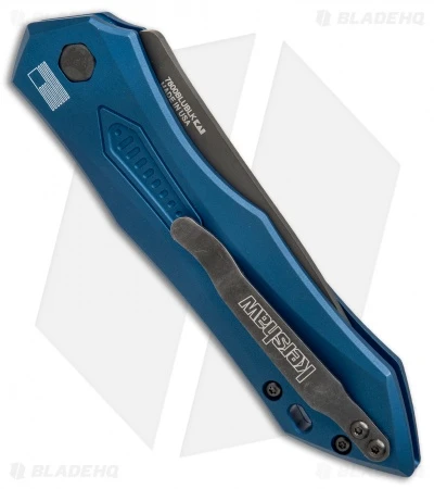 Kershaw Launch 6 Automatic Knife Blue Aluminum (3.75" Black) 7800BLUBLK - Image 3