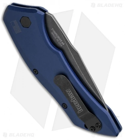 Kershaw Launch 1 Automatic Knife Blue Aluminum (3.4" BlackWash) 7100BLUBW - Image 3