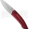 Kershaw Launch 2 Red Aluminum Automatic Knife - Stonewash Plain