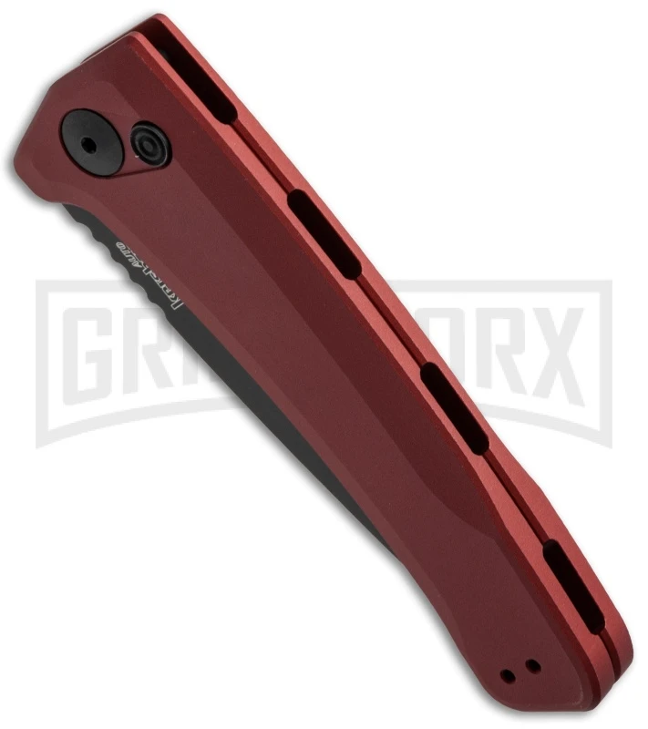 Kershaw Launch 3 Red Automatic Knife - Black Plain - Image 2