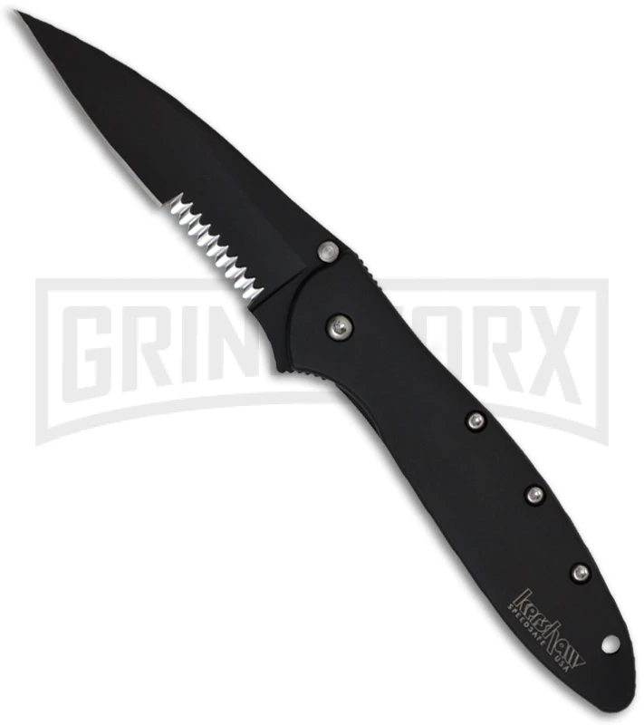 Kershaw Leek Assisted Opening Knife - Black Serr