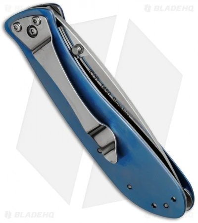 Kershaw Sapphire Liner Lock Knife Blue Titanium (3" Satin) 1450 - Image 2