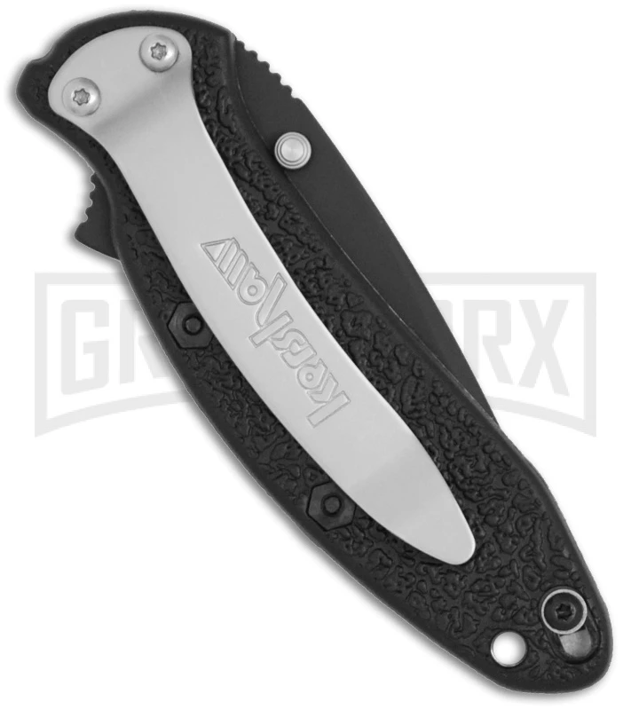 Kershaw Scallion Assisted Opening Knife - Black Plain - Image 2