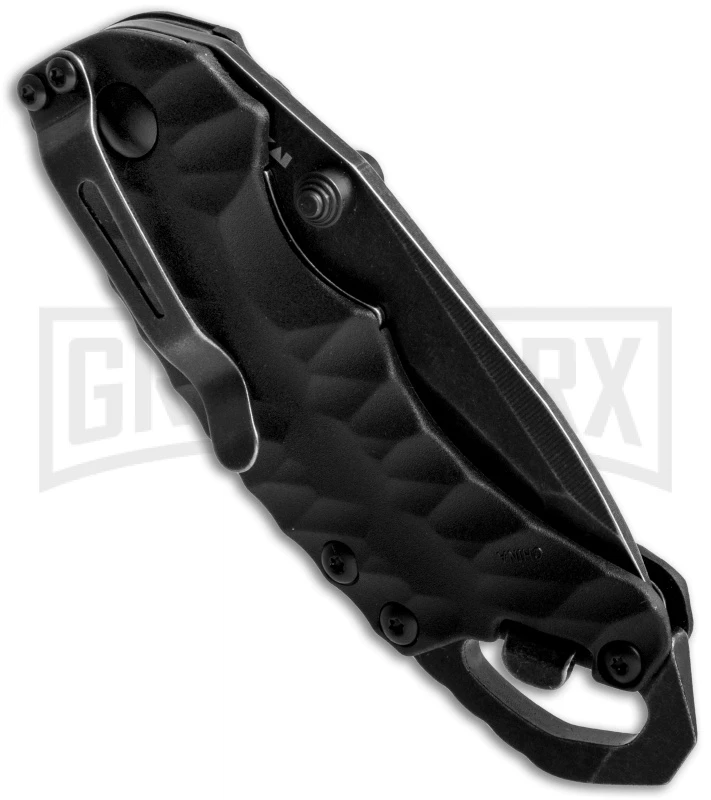 Kershaw Shuffle II Tanto Liner Lock Knife Black - BlackWash - Image 2