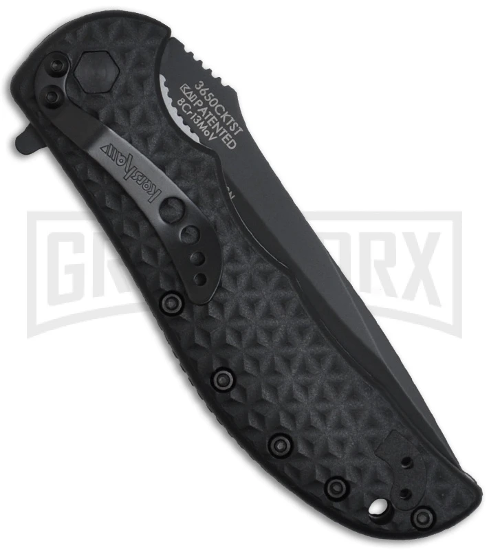 Kershaw Volt II Assisted Opening Knife - Black Plain - Image 2