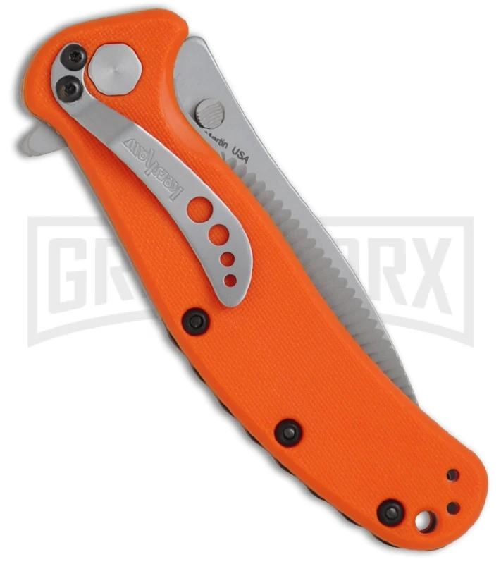 Kershaw Zing Orange Folding Knife - Bead Blast Plain - Image 2