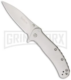 Kershaw Zing Stainless Steel Assisted Opening Knife - Bead Blast Plain