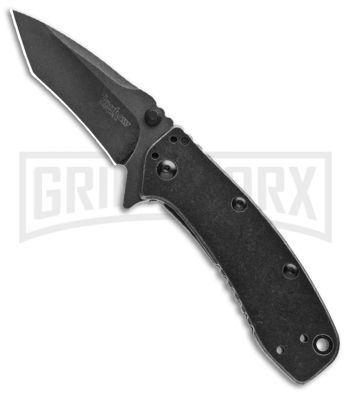 Kershaw Cryo II Tanto Assisted Opening Knife - BlackWash Plain