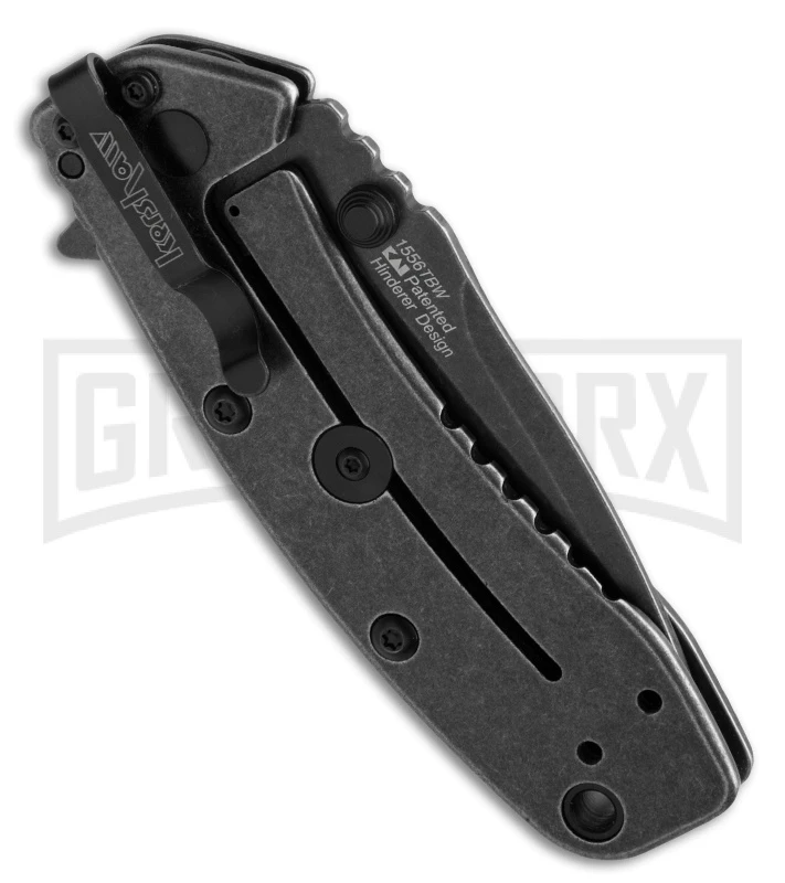 Kershaw Cryo II Tanto Assisted Opening Knife - BlackWash Plain - Image 2