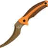 Kershaw 9" Zip It Pro Buck Commander Brown Orange Fixed Gutting/Skinning Knife 1894orbrnbcx