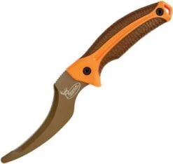 Kershaw 9" Zip It Pro Buck Commander Brown Orange Fixed Gutting/Skinning Knife 1894orbrnbcx